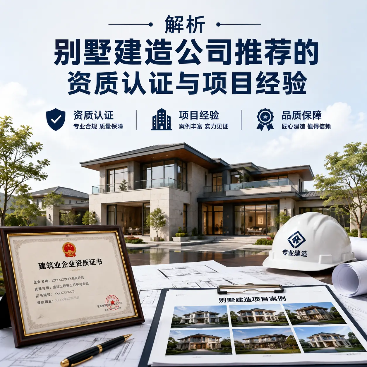 解析 榕江 别墅建造公司推荐的资质认证与项目经验