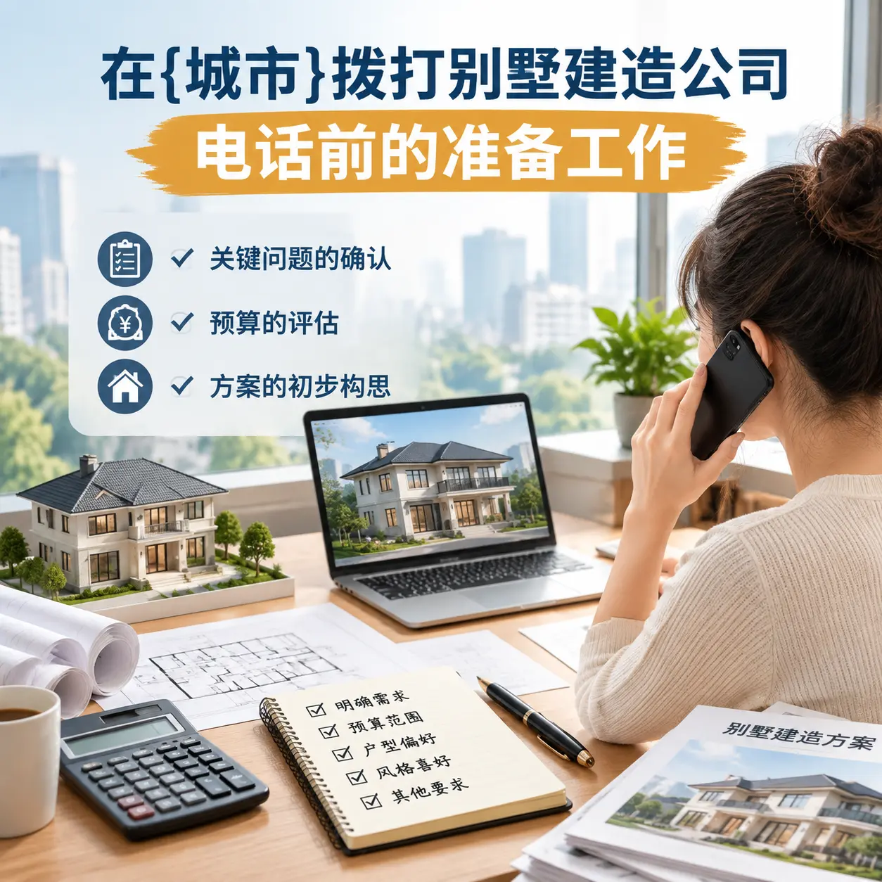 在榕江拨打别墅建造公司电话前的准备工作