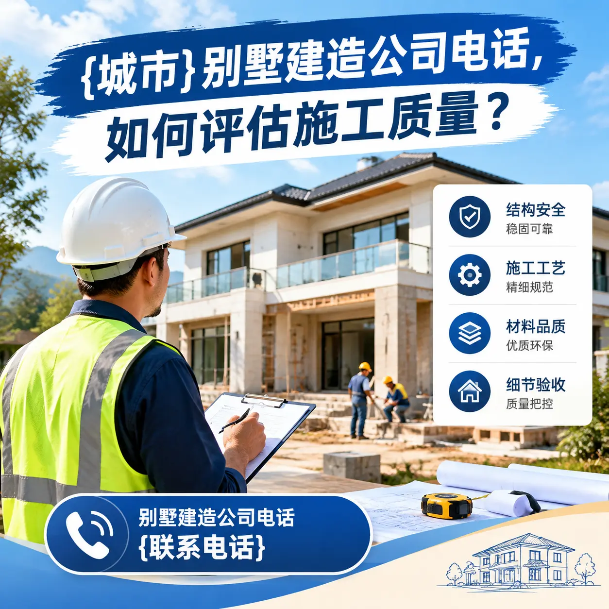 榕江别墅建造公司电话，如何评估施工质量？