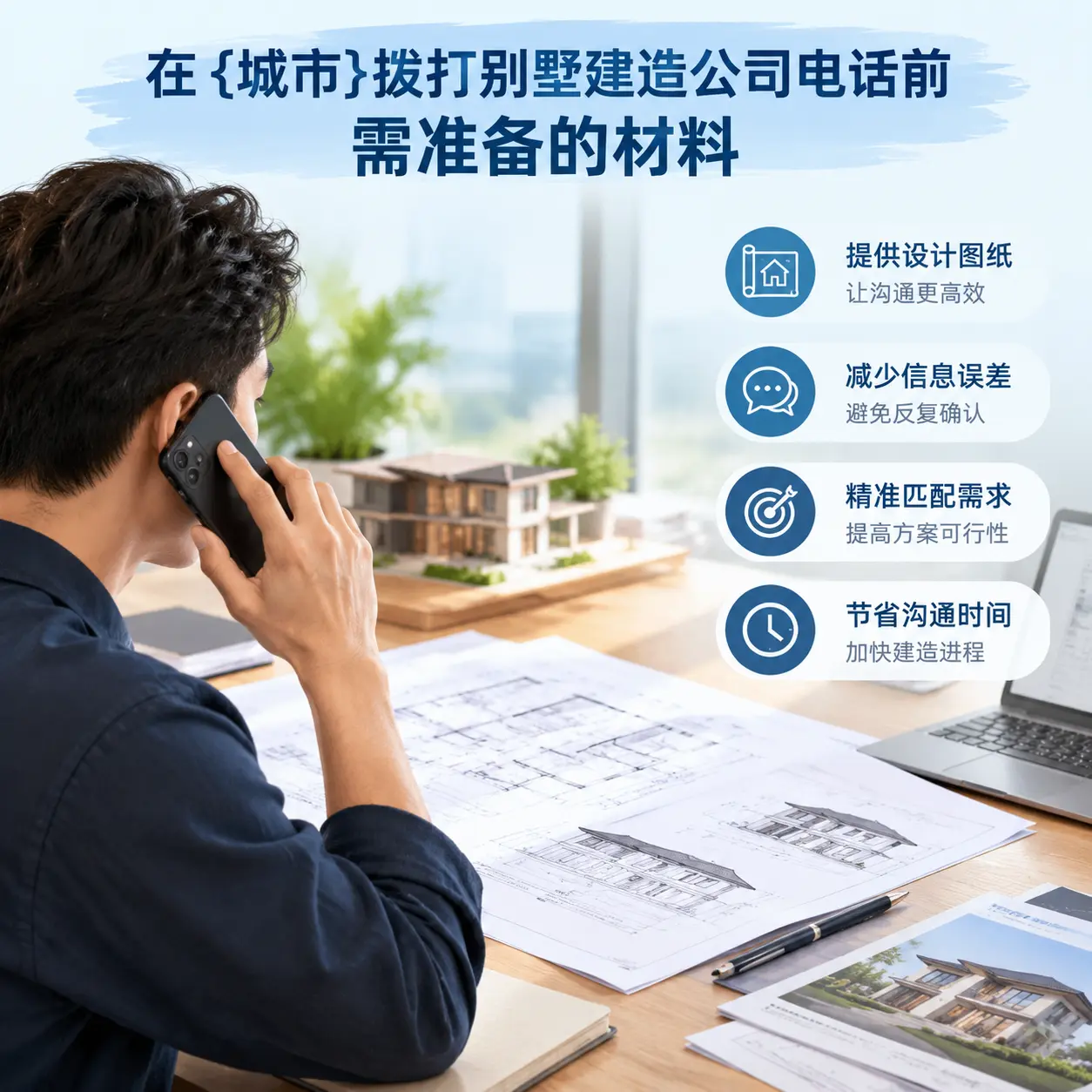 在榕江拨打别墅建造公司电话前需准备的材料