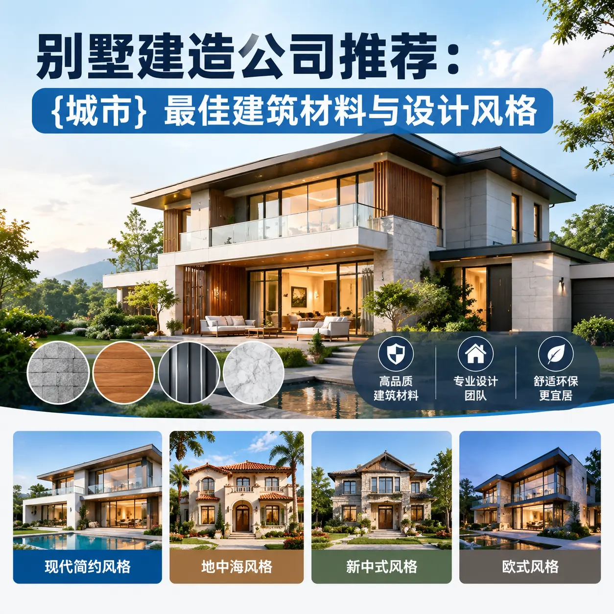 别墅建造公司推荐： 榕江 最佳建筑材料与设计风格