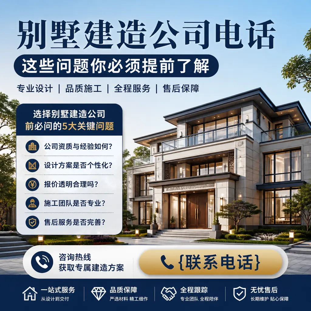 榕江别墅建造公司电话,这些问题你必须提前了解