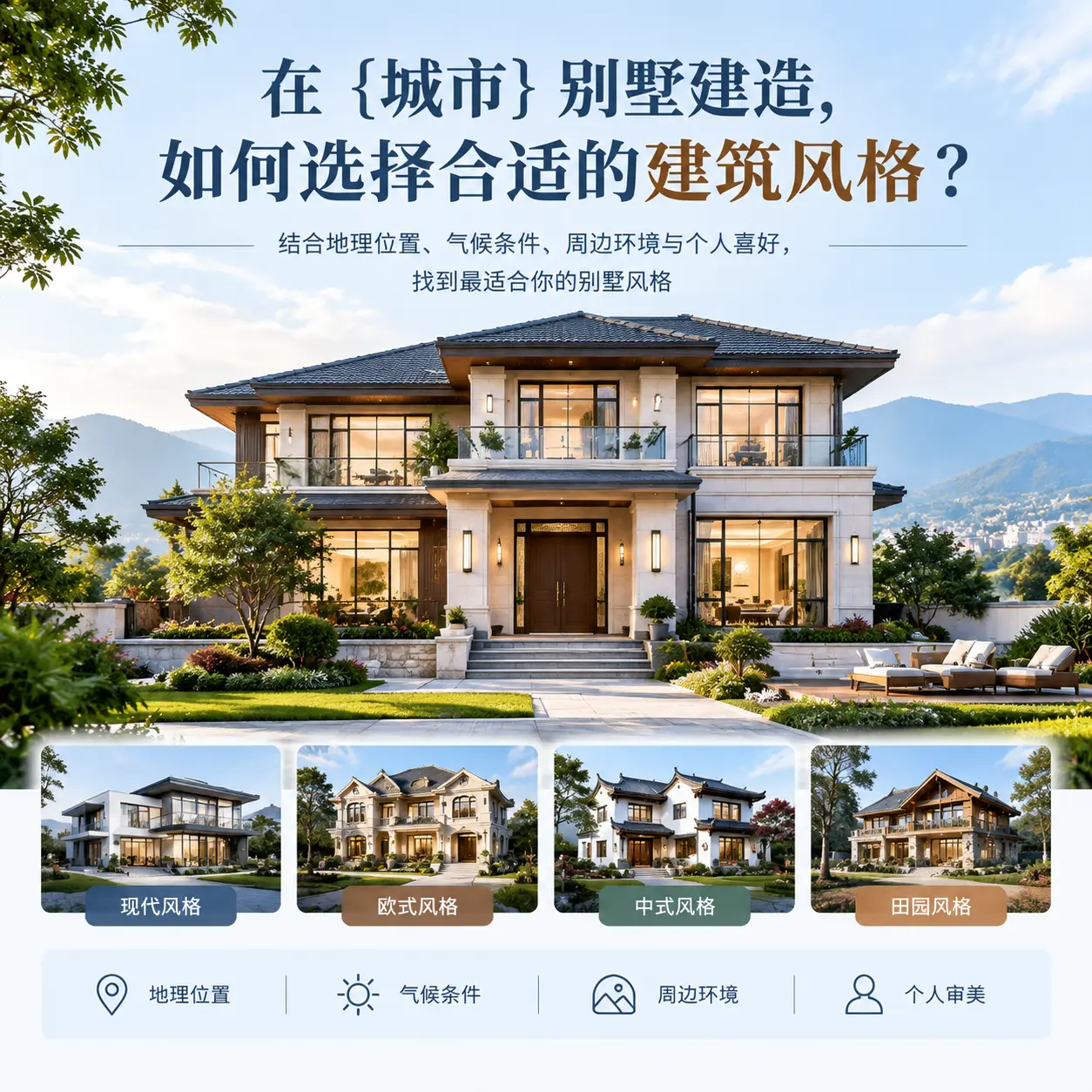 在 榕江 别墅建造,如何选择合适的建筑风格?